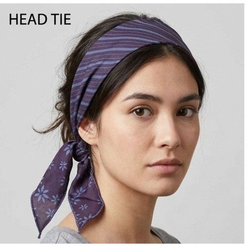 Free People Tilly Skinny Silk Convertible Scarf Neck Handbag Print O/S 291167